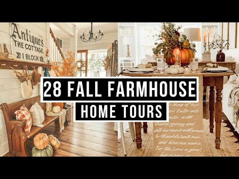 28 Fall Antique Farmhouse Home Tours ( Music Only )