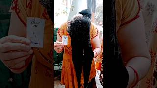 Long hair wash with dove shampoo #shorts