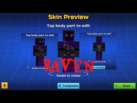 How To Make Raven Skin From Fortnite To Pixel Gun 3d Netlab - raven roblox intro