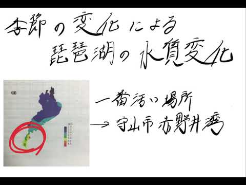 季節の変化による琵琶湖の水質変化