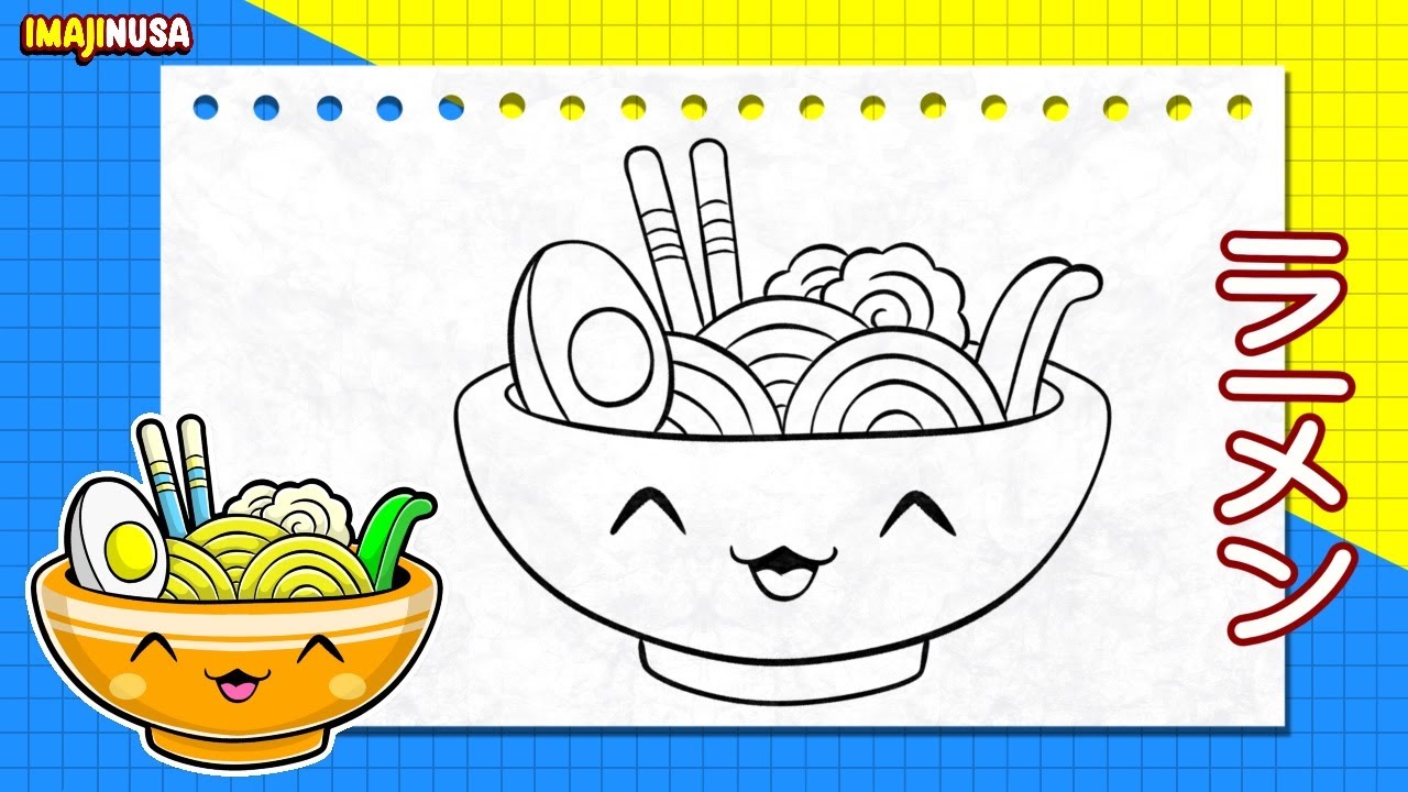 LANGKAH - LANGKAH MENGGAMBAR RAMEN