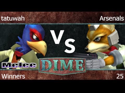 DIME 25 - tatuwah (Falco) vs TLOC | Arsenals (Fox) Winners - Melee