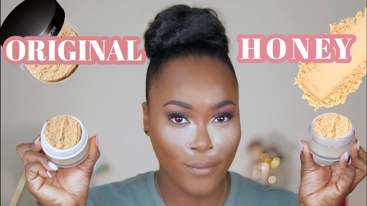 NEW LAURA MERCIER HONEY TRANSLUCENT SETTING POWDER VS ORIGINAL TRANSLUCENT REVIEW + DEMO
