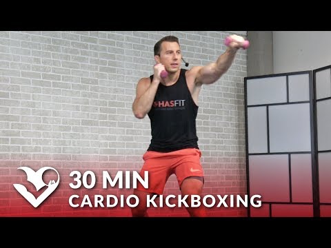 30 Minute Cardio Kickboxing Workout to Burn Fat at Home 🔥 30 Min Cardio Boxing Workout Routine