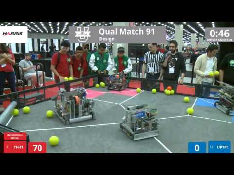 VEX Worlds 2016 - VEX U - Design - Qual 91 (THH1) 260 vs 41 (UPTP1)