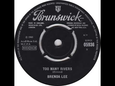 UK New Entry 1965 (182) Brenda Lee - Too Many Rivers