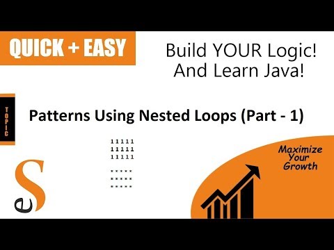 Java Patterns Nested For Loop Part 1