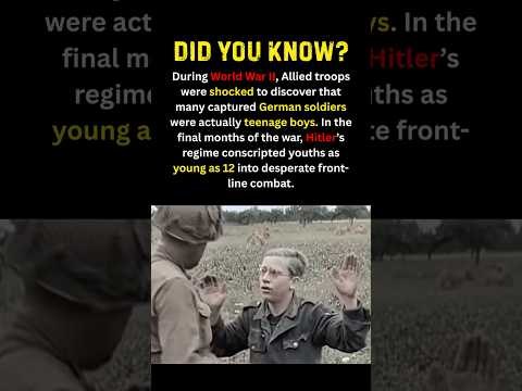 German Teenage Soldiers Captured in WW2 #history