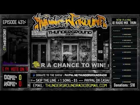 THUNDERGROUND RADIO EP #431 - SUBMIT YOUR MUSIC - #BoomBap #undergroundHipHo