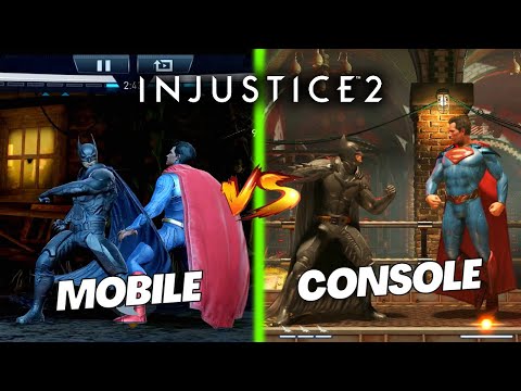 INJUSTICE 2 (Console) Vs INJUSTICE 2 (Mobile) | Gameplay Comparison