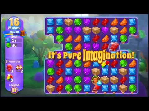 Willy Wonkas Sweet Adventure Level 43 - NO BOOSTERS 🍫 | SKILLGAMING ✔️