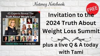 Nutmeg Notebook Live with Tami & Tom Kramer - What's happening plus Q&A