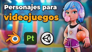 Cómo hacer personajes 3D para videojuegos – Mi proceso completo con Blender y Substance Painter
