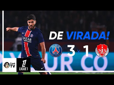 Gols e lances de PSG x Brest