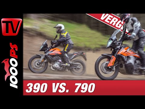 Reiseenduro Vergleichstest - KTM Adventure 390 gegen Adventure 790