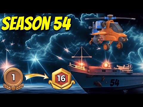 STARTING the NEW YEAR with SEASON 54 - RANK 1 and RANK 15 OPENING - Boom Beach Warships