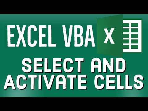 Excel VBA Tutorial for Beginners 22 Activate and Select Cells in MS Excel VBA