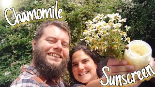 DIY Chamomile Sunscreen ☀️ All Natural Homemade Sun Block Lotion Made With Flowers! 🌸