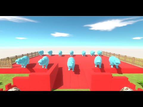 Colored Fantasy Monster Championship HIPPOPOTAMUS – Animal Revolt Battle Simulator