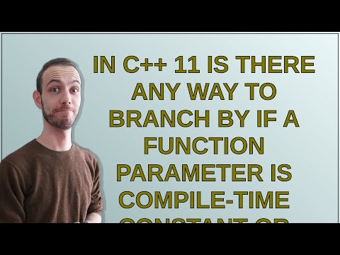In C++ 11 Is there any way to branch by if a function parameter is compile-time constant or not?