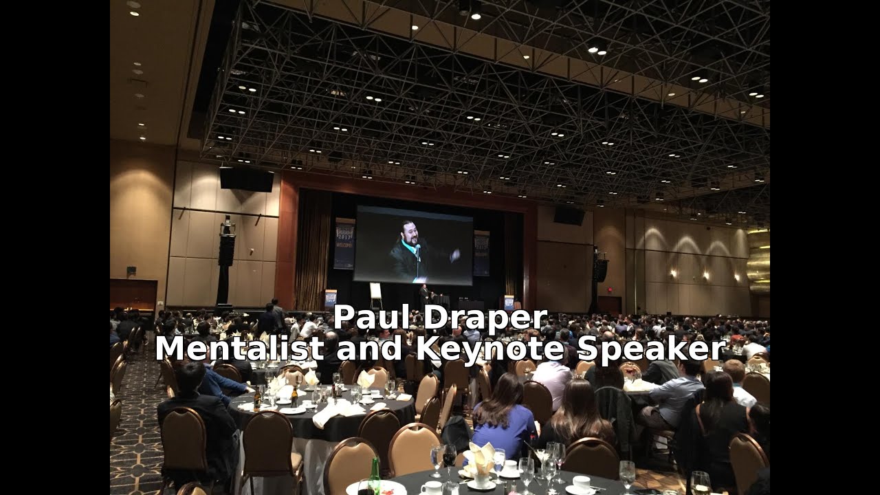 Paul Draper: Keynote Speaker & Mentalist. Interactive Leadership & Team-Building Experience