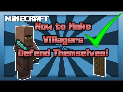 Stingray Productions - MINECRAFT | How to Make Villagers Defend Themselves! 1.14.4