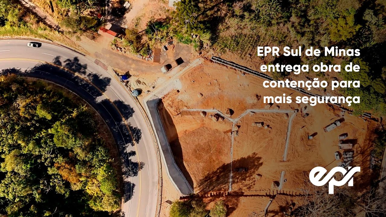 EPR Sul de Minas entrega obra de contenção para mais segurança