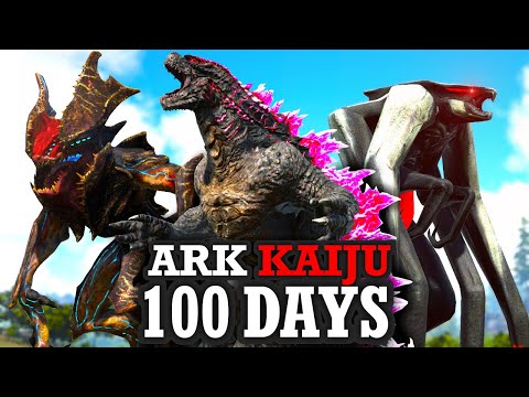I Spent 100 DAYS on Kaiju ARK Island... Here's What Happened
