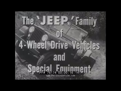1940s WILLYS JEEP PROMOTIONAL FILM  -- THE JEEP FAMILY OF 4 WHEEL DRIVE VEHICLES   76174