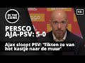 Ajax van Ten Hag sloopt PSV: 'Tikten ze van het kastje naar de muur'