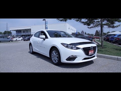 2015 Mazda3 (White, Auto) with 81,662 km ($16,995) at Ajax Mazda (#S316A)