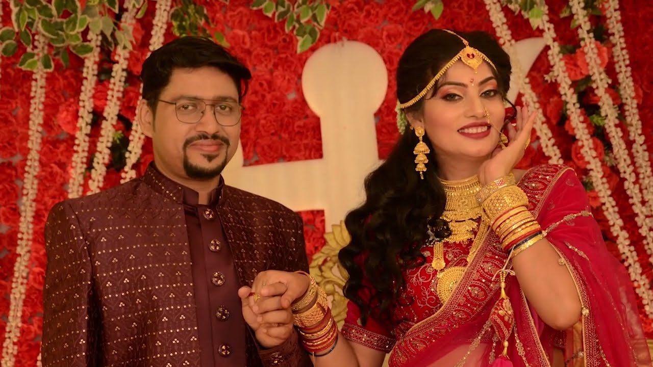 Kunal Adhikary & Kadambini Tiwari Wedding Reception Banquet Hall Decoration