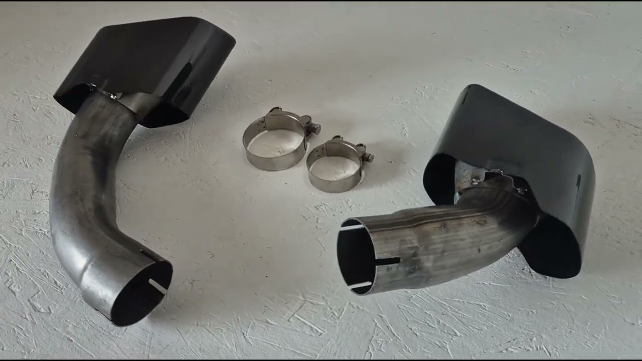 BMW X5 F15 2013-2018 гг. Насадки на глушитель M-Performance Black Video 1