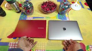 MacBook Air M1 vs Samsung Galaxy ChromeBook Instant On, Fingerprint Unlock and Power Down Comparison