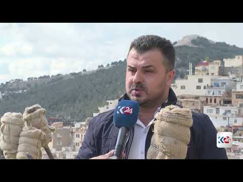 بصناعة المشاعل، ئاكرێ (عقرة) تستعد للاحتفال بنوروز 