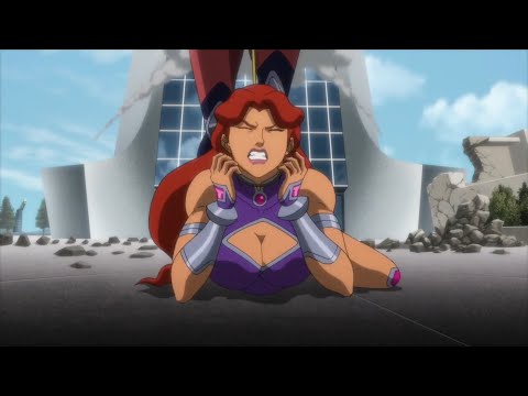 Wonder Woman Chokes Starfire | Justice League Vs Teen Titans | DC