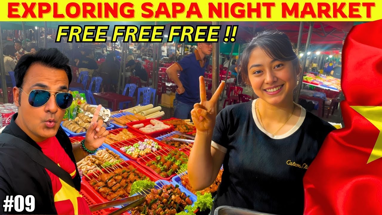 Embark on a walking tour of Sapa Night Market, where vibrant stalls showcase local crafts, ethnic textiles, and delicious street food.