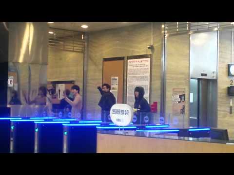 140407 Super Junior M arriving to Sukira