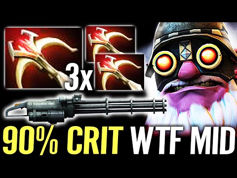 🔥 3x Daedalus SNIPER 90% Critical Strike WTF MID — Pure Right-click Hard Counter Medusa Dota 2 Pro