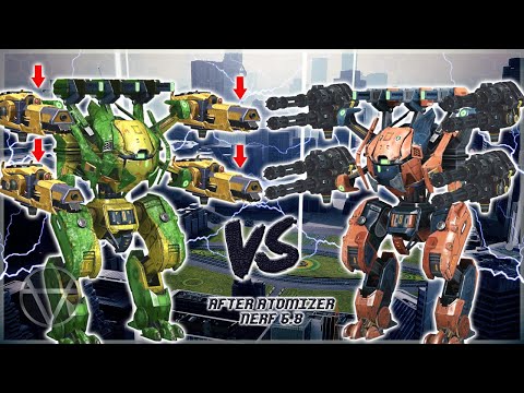 [WR] 🔥 Atomizer (nerfed) VS Punisher T - Mk2 Comparison | War Robots