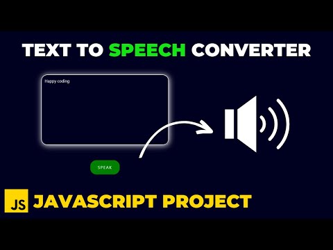 Text To Speech Converter Using Javascript Javascript Project