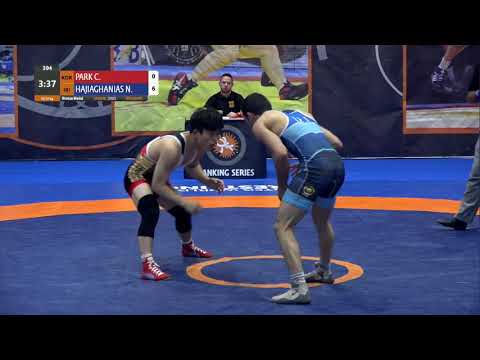 BRONZE FS - 57 kg: C. PARK (KOR) v. N. HAJIAGHANIAS (IRI)