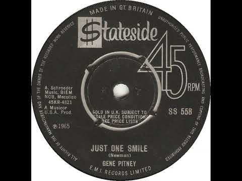 UK New Entry 1966 (360) Gene Pitney - Just One Smile