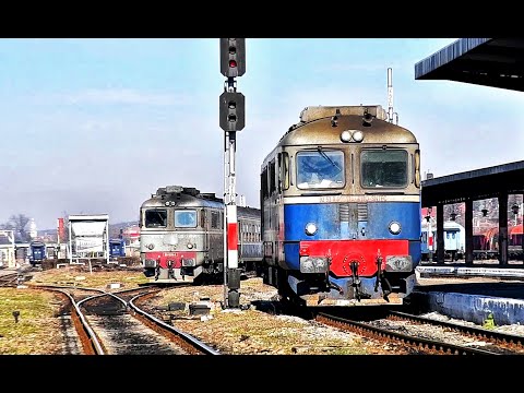 Locomotivele de la C.F.R. Călători D.A. 1228 și 1115 în scheme rare de vopsire-Oradea-19.02.2020