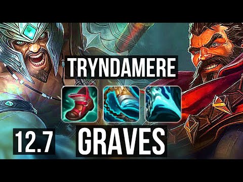 TRYNDAMERE vs GRAVES (TOP) | 2.9M mastery, 10/1/2, Dominating | BR Diamond | 12.7