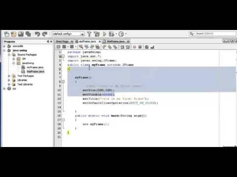 Java Swing Tutorial 2 Jframe Using Palette