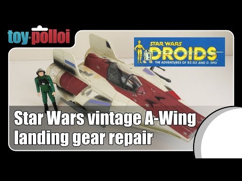 Vintage Star Wars A-Wing Landing gear repair - Toy Polloi