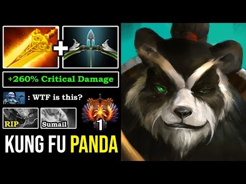 7.23F STRONGEST OFFLANER Destroyed Rank 1 Naga Crazy Critical Hit Imba Kungfu Brewmaster DotA 2