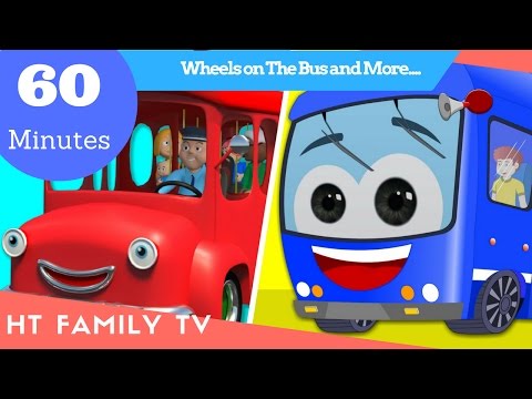 🚌 Wheels On The Bus 🚌Plus Lots More Nursery Rhymes 🚎 60 Minutes Compilation from HT BabyTV