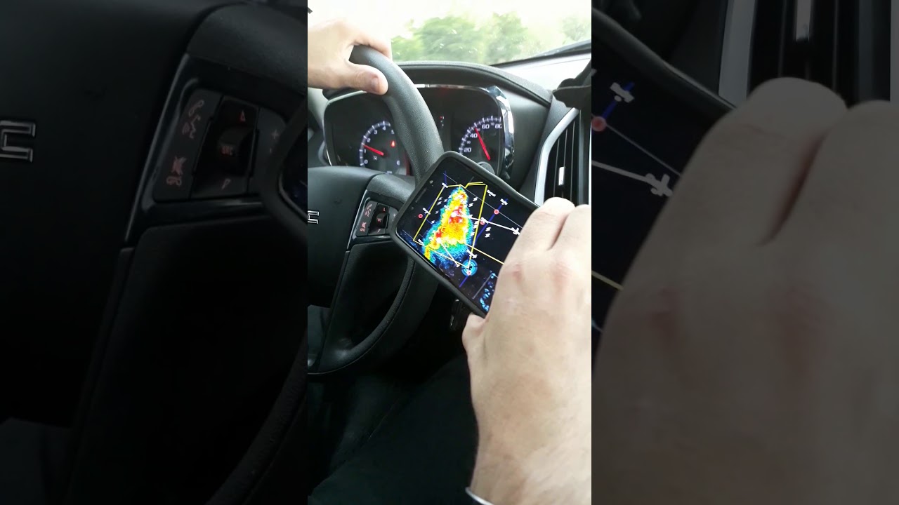 Right along highway 183 in south western Oklahoma high based supercell